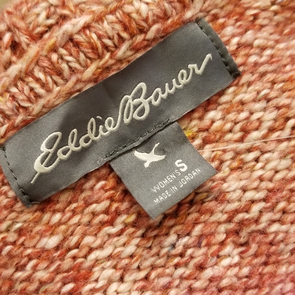 Eddie Bauer Hooded Sleep Cardigan in heathered red - Picture 4 of 8